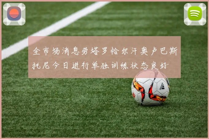 全市场消息劳塔罗恰尔汗奥卢巴斯托尼今日进行单独训练状态良好